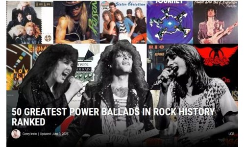 TARİHİN EN İYİ 50 ROCK BALADI